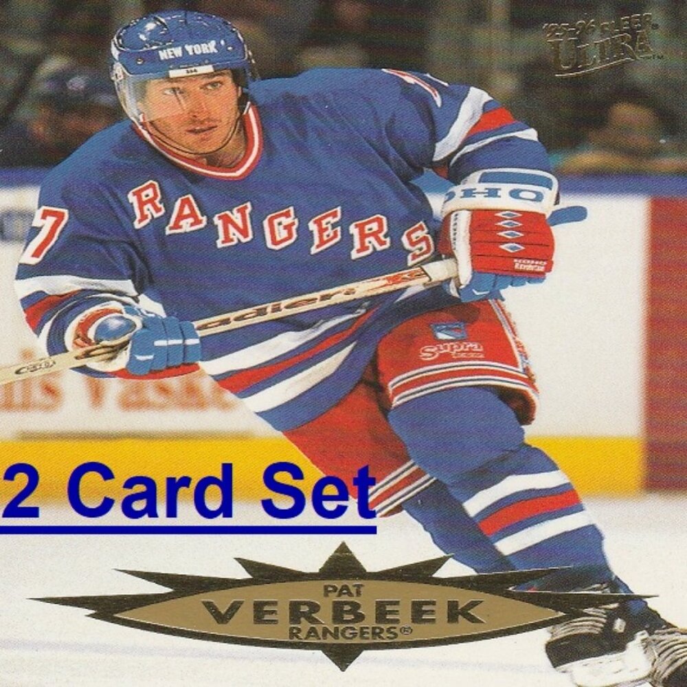 Pat Verbeek NYR Hockey Card Collection